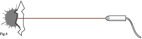 レーザーで破損部位を溶接する